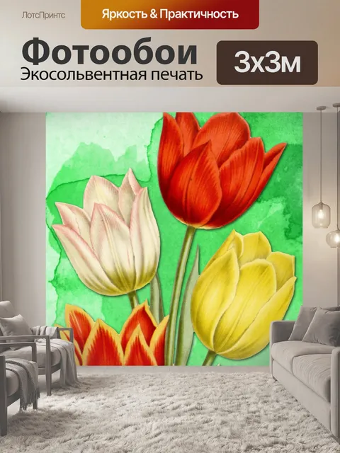 Фотообои тюльпаны