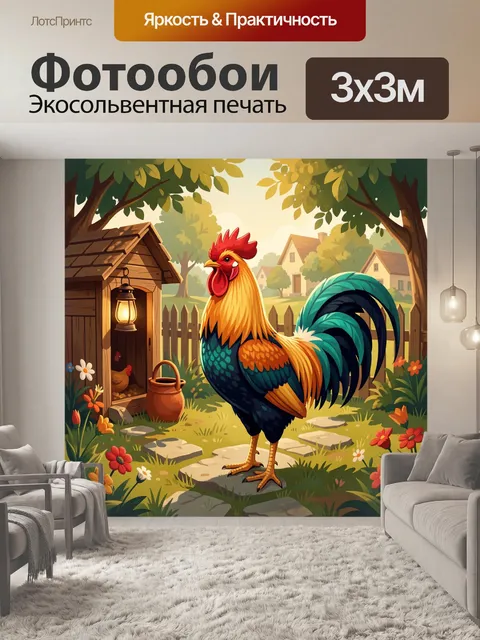 300 × 300 см · Экосольвентная печать