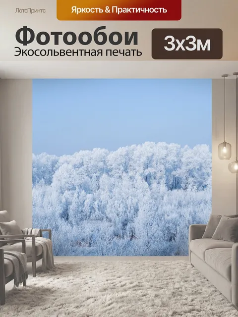 Фотообои Снежный пейзаж
