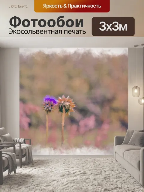 Фотообои Два полевых цветка