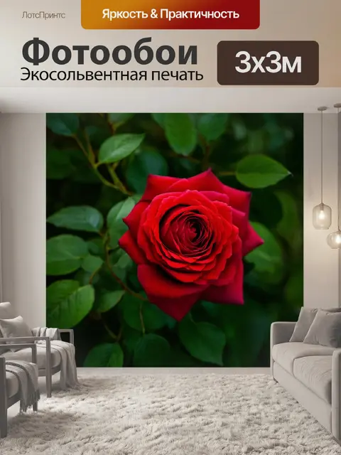 Фотообои розы в стиле гиперреализм