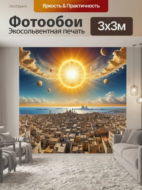 Фотообои город в стиле сальвадор дали