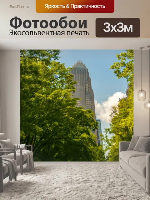 Фотообои высотное в городе