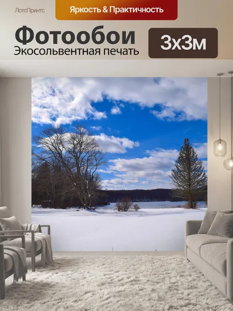 Фотообои Снег