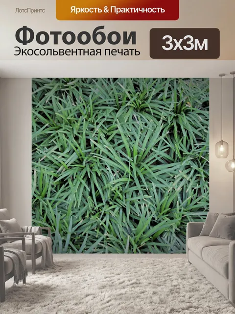 Фотообои Зеленая трава текстурированный фон