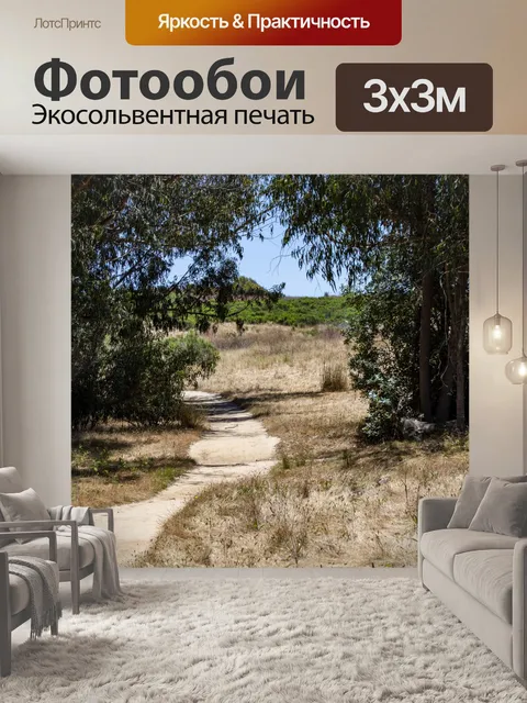 Фотообои путь через лес