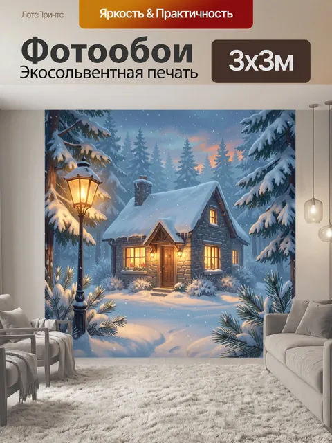 300 × 300 см · Экосольвентная печать