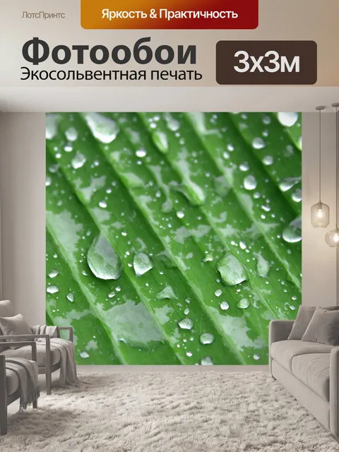 Фотообои Зеленый лист банан