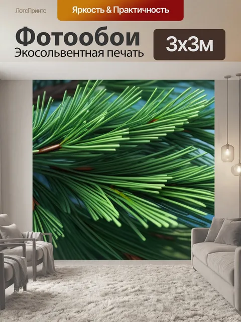 Фотообои пейзаж с сосна красивый