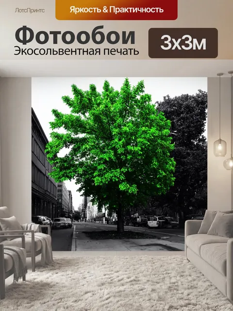 Фотообои зеленые в стиле черно-белый