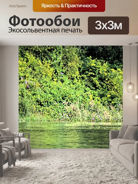 Фотообои художественный эффект на речной сцене