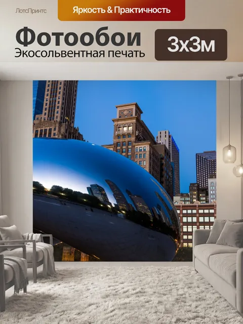 Фотообои Chicago Cloud Gate