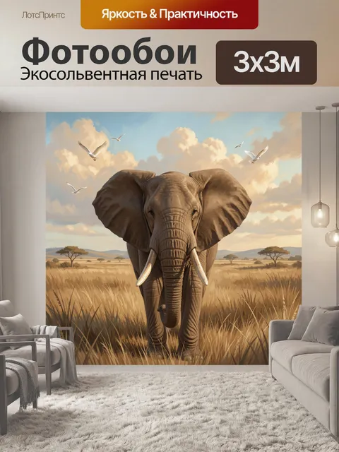 300 × 300 см · Экосольвентная печать