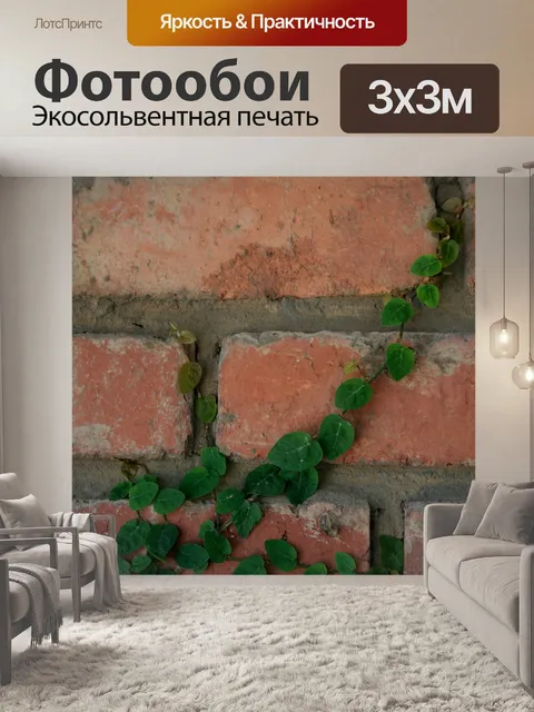 Фотообои лианы цеплялись за стены