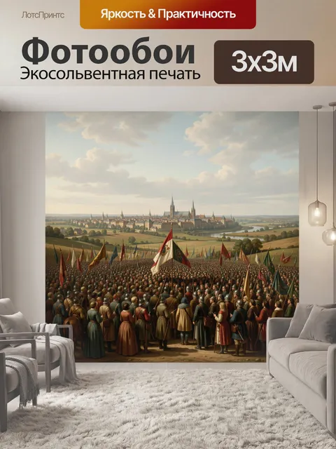 Фотообои Историческое войско у древнего города