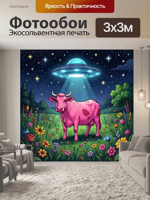 300 × 300 см · Экосольвентная печать