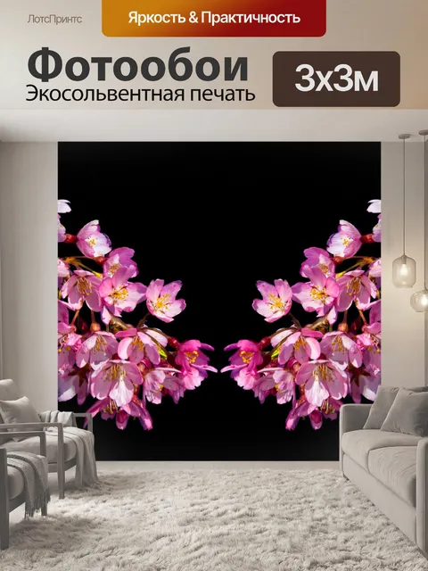 Фотообои Цветение, японская цветущая вишня