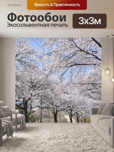 Фотообои Вишня в цвету