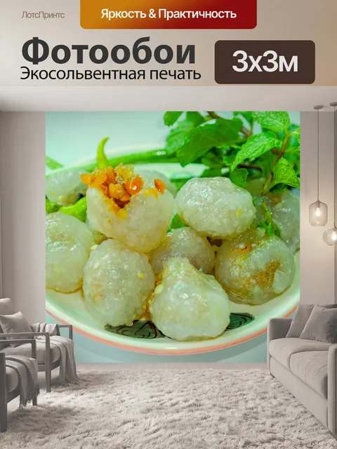 Фотообои Тайская десертная еда, уличная еда, саку