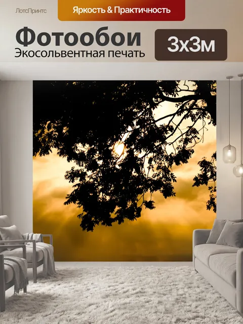 Фотообои Дерево и закат