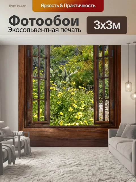 Фотообои Окно пустыни