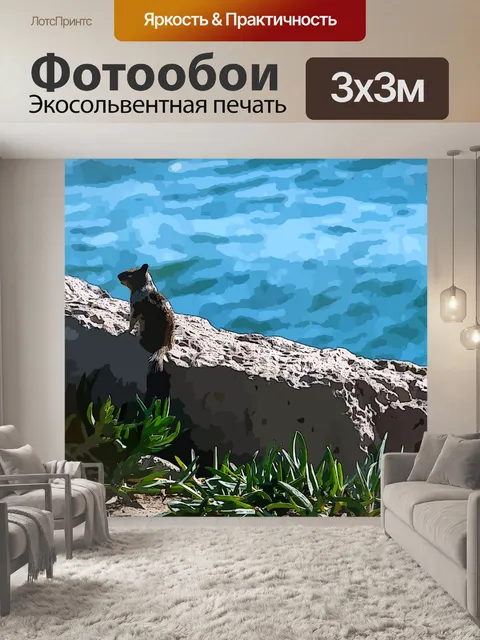 Фотообои суслик у моря