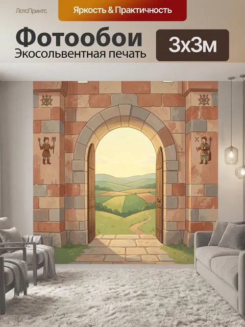 300 × 300 см · Экосольвентная печать