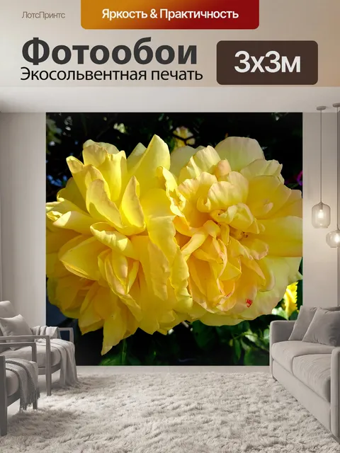 Фотообои Желтый цветок дерева