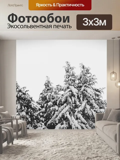 Фотообои Снег