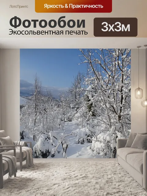 Фотообои Снег