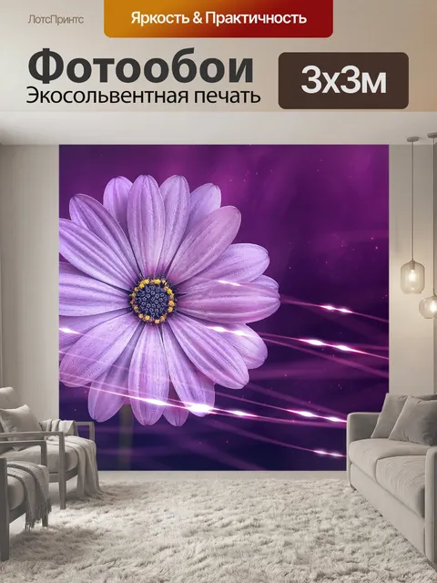 Фотообои Цветок, лепестки, фиолетовый