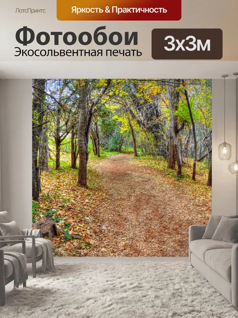 Фотообои Осенний путь