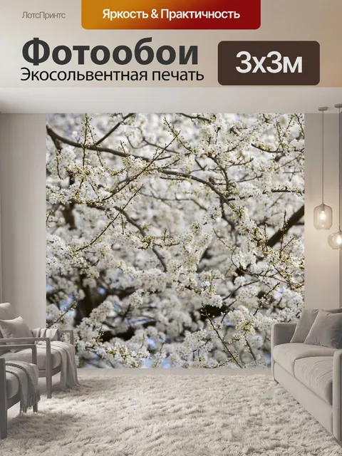 Фотообои Цветы на ветке