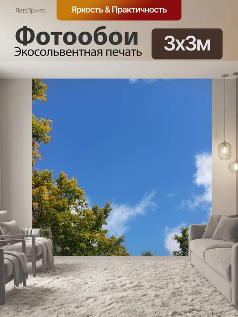 Фотообои Небесные деревья летом