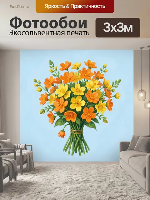 300 × 300 см · Экосольвентная печать