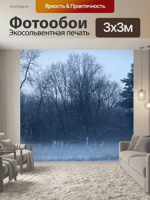 Фотообои Зимний туман