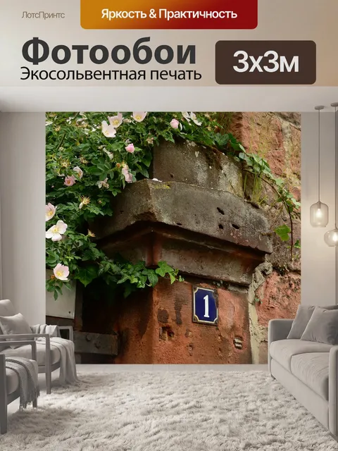 Фотообои Собачьи розы