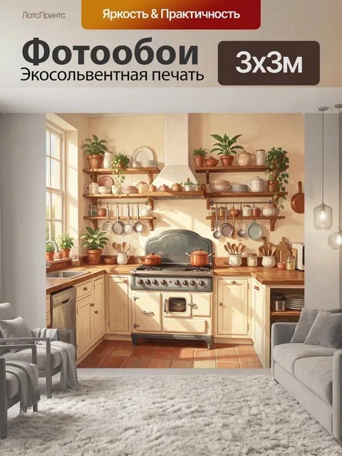 300 × 300 см · Экосольвентная печать