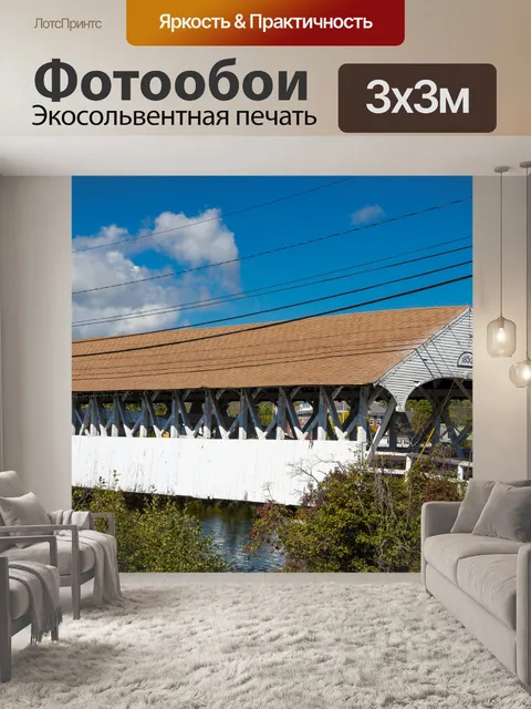 Фотообои крытый мост