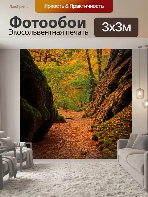 Фотообои градиент тайных глухих уголков природы