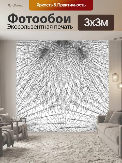 Фотообои черная сетка 5