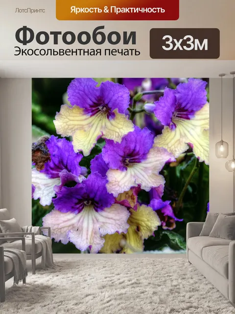 Фотообои Фиолетовые цветы
