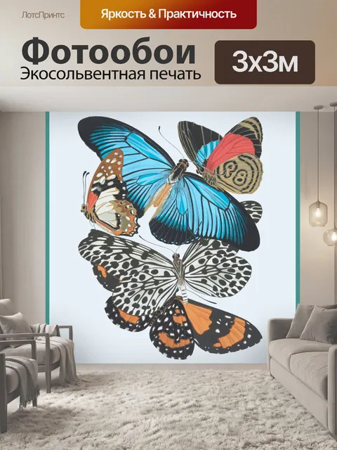 Фотообои Бабочки Арт Принт