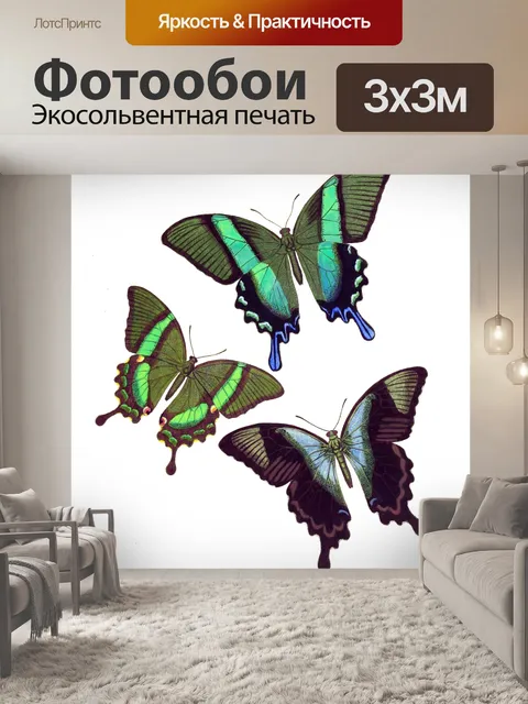 Фотообои Бабочка мотылек винтажное искусство