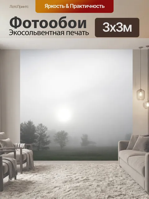 Фотообои Туманный парк