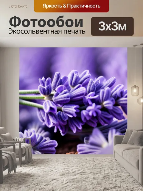 Фотообои с лавандой