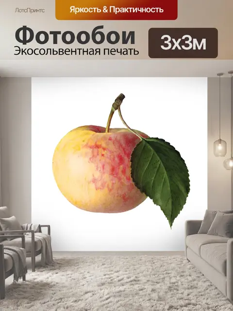 Фотообои Яблочный фрукт винтажное искусство