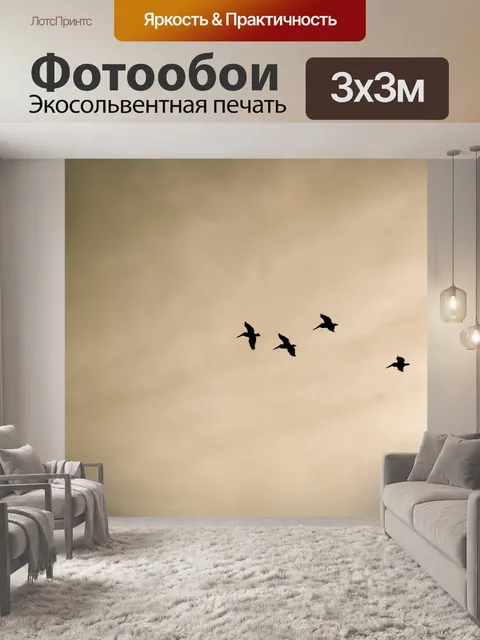 Фотообои Сепия Чайки