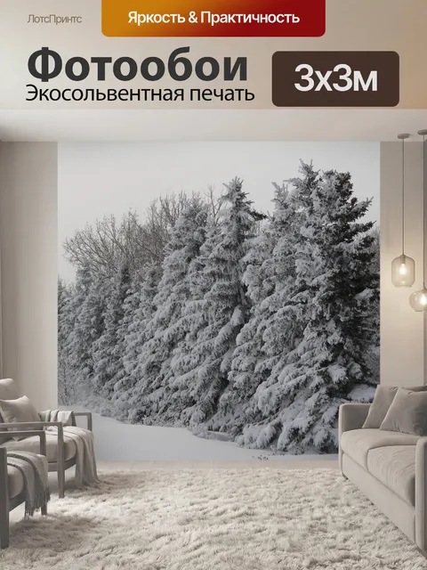 Фотообои Снежные деревья
