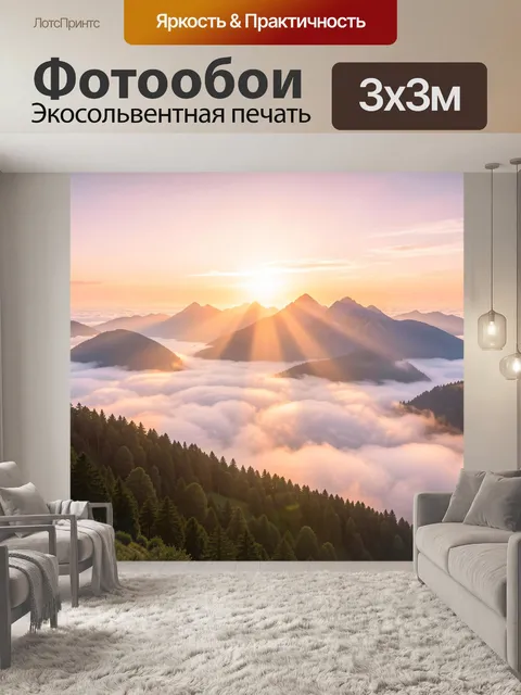 300 × 300 см · Экосольвентная печать